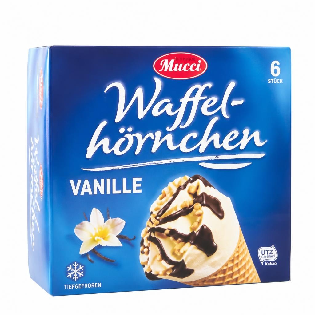 Mucci Waffelhörnchen 6 x 120 ml Angebot bei Hofer