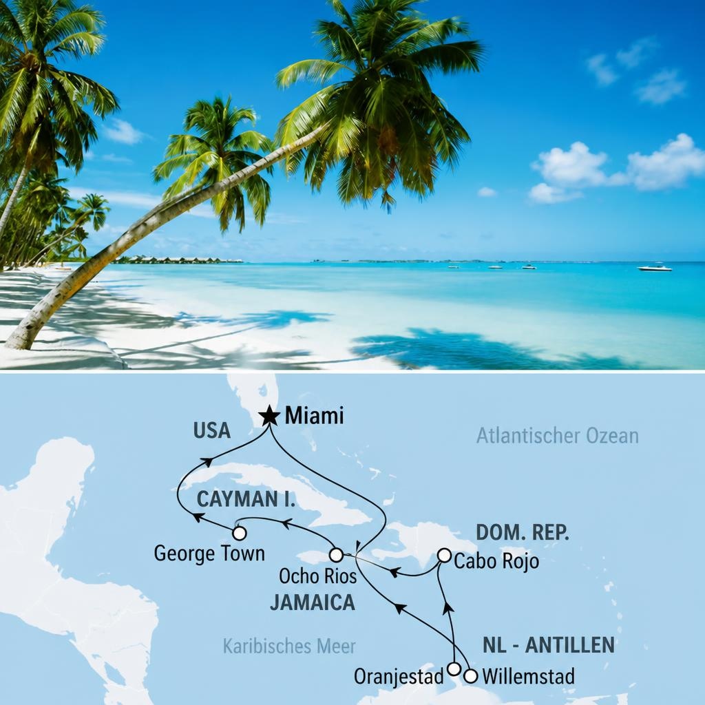 Karibik & Miami Kreuzfahrt – MSC Poesia 13 Tage Angebot bei Lidl Reisen