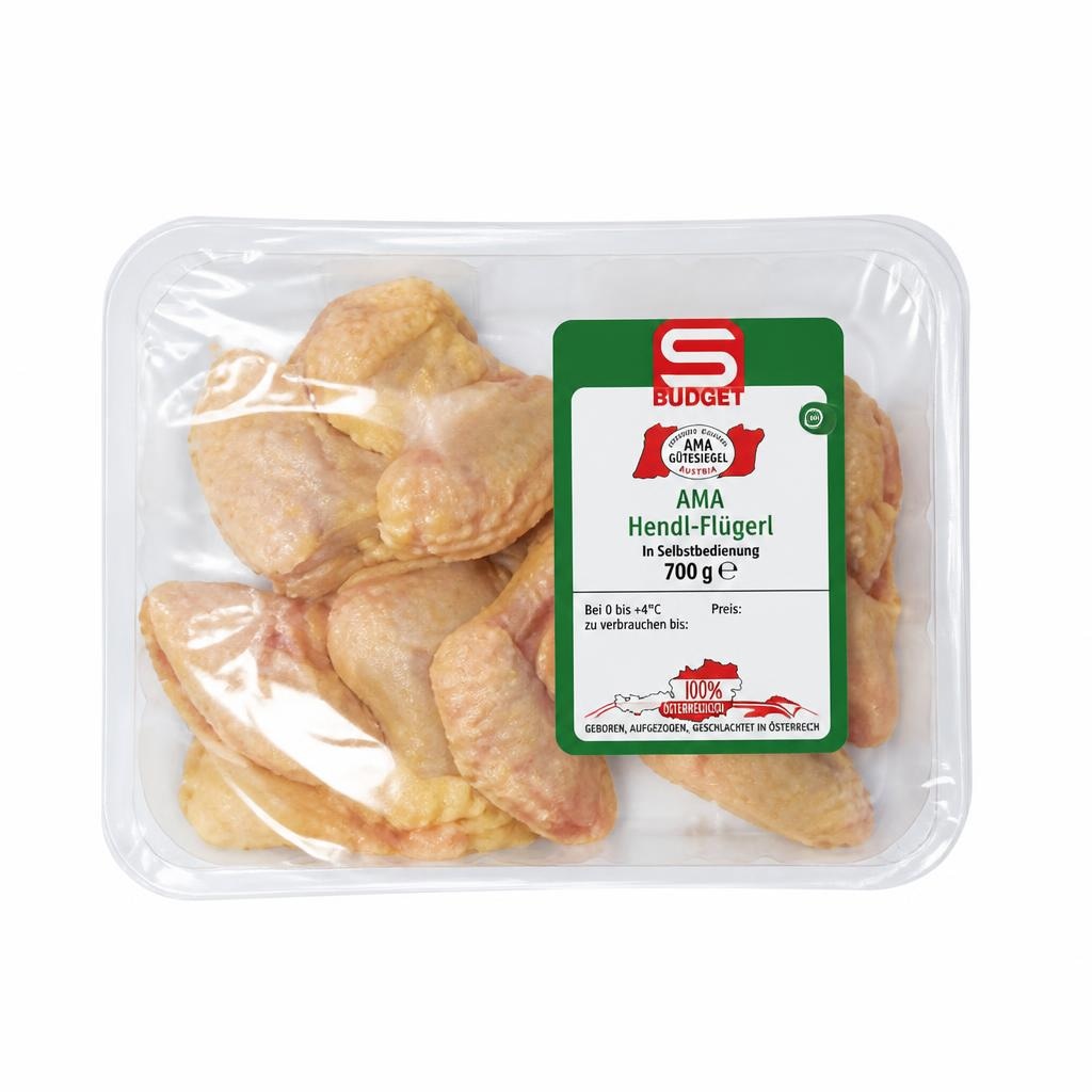 AMA Hendl-Flügerl 700-g-Packung S-Budget Angebot bei Interspar