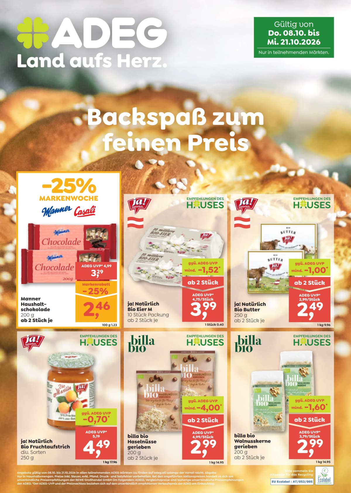 Adeg katalog Bäcken Beileger, 08.10.2026. – 21.10.2026.