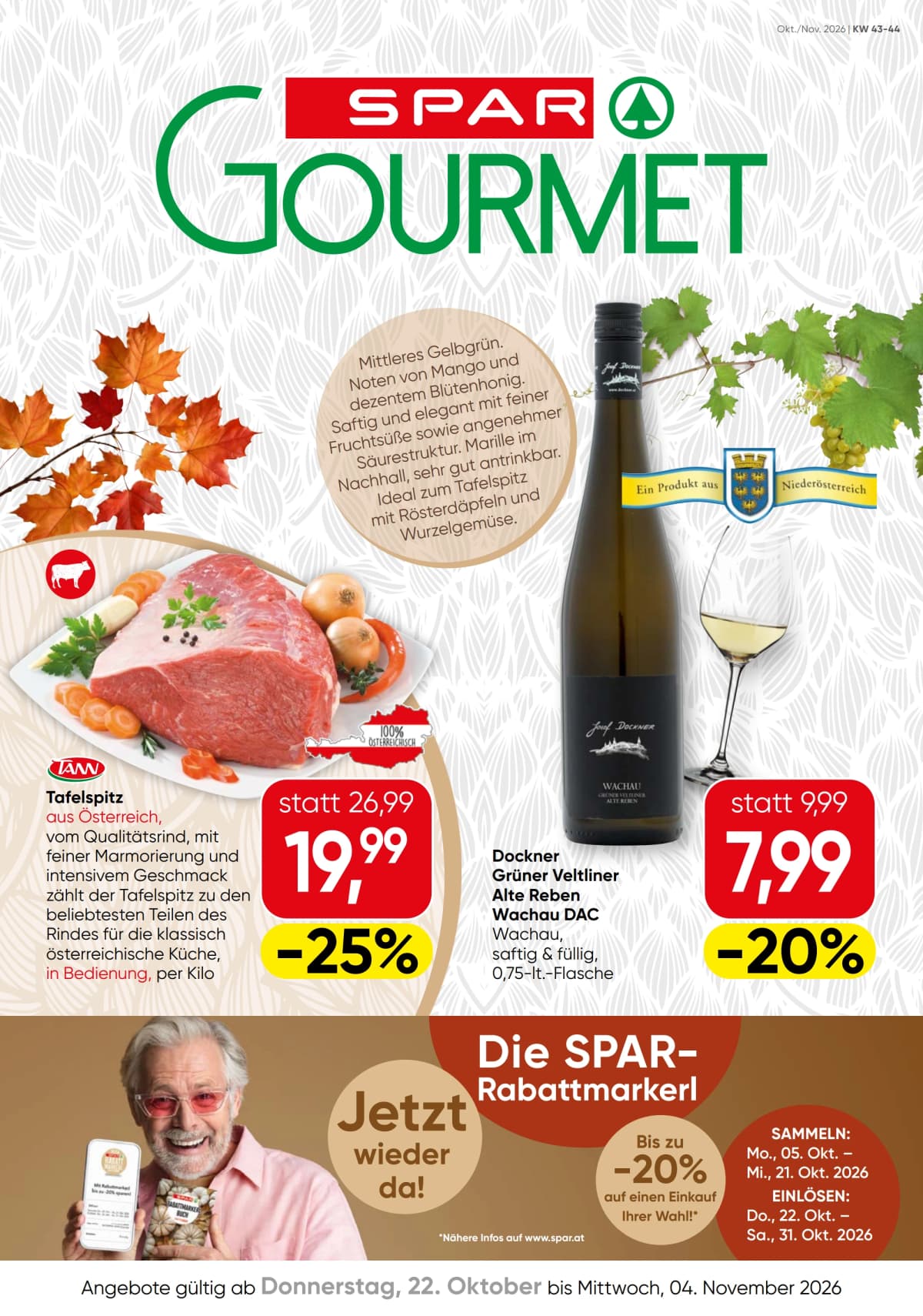 Spar katalog Gourmet, 22.10.2026. – 04.11.2026.