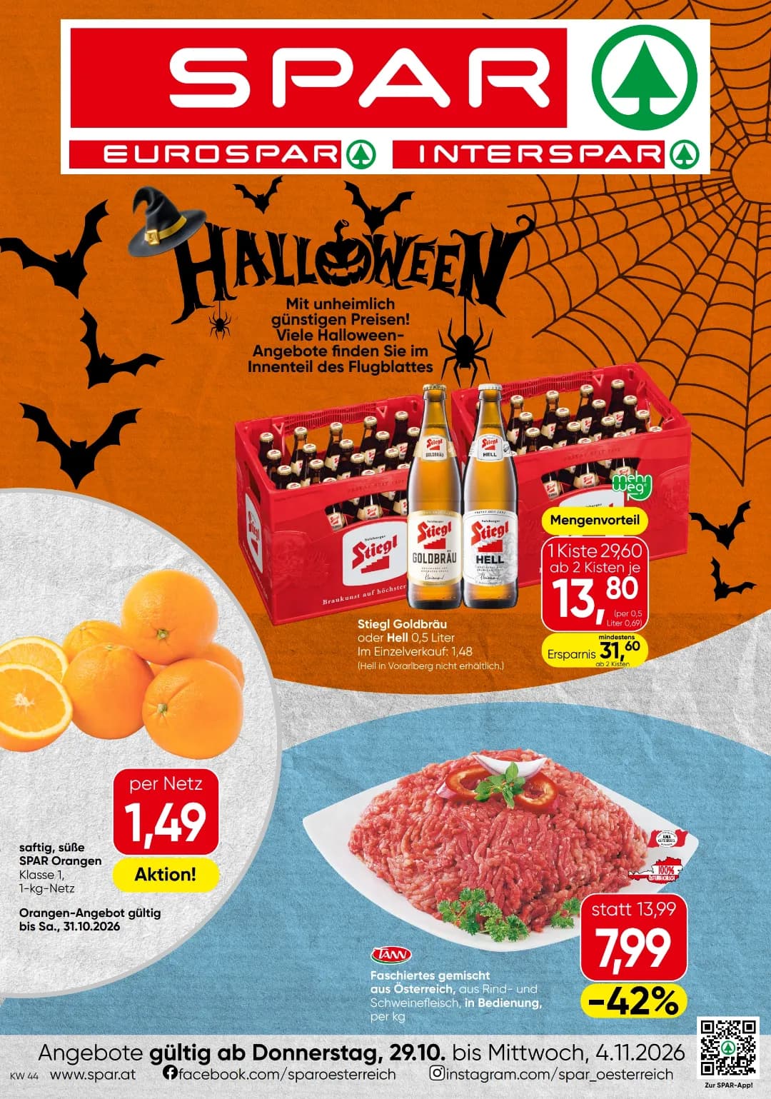 Spar katalog Aktuellle Angebote, 29.10.2026. – 04.11.2026.