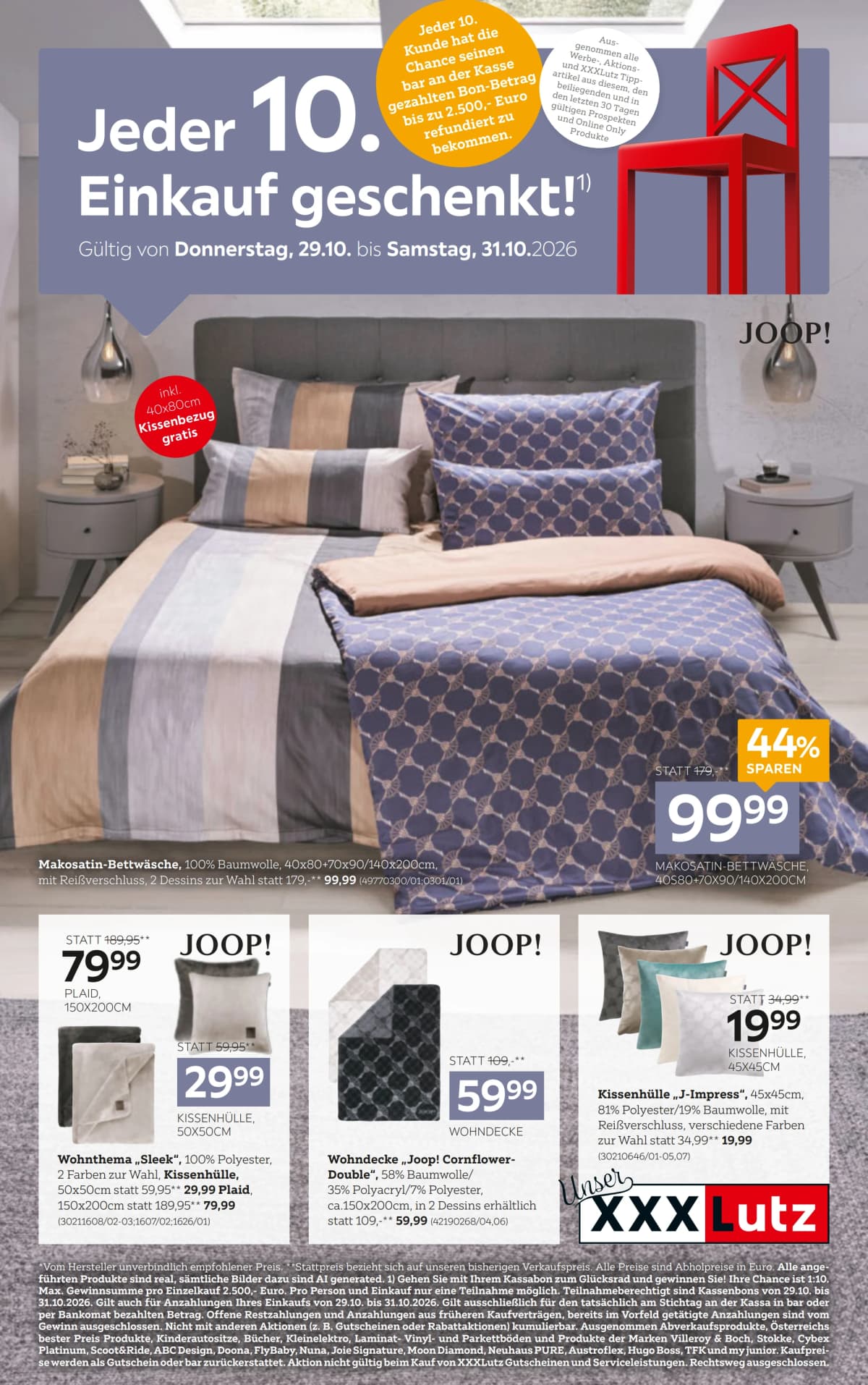 XXXLutz katalog Jeder 10. Einkauf geschenkt!, 27.10.2026. – 10.11.2026.