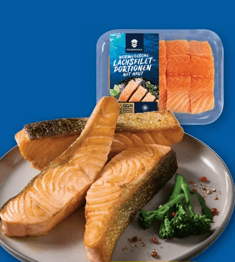 Frisches Lachsfilet 500 g FISCHERSTOLZ Angebot bei Lidl