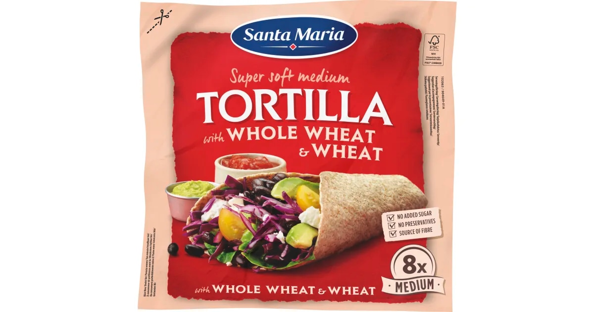 Santa Maria Tortilla Original oder Whole Wheat 320-/371-g-Packung Angebot bei Interspar