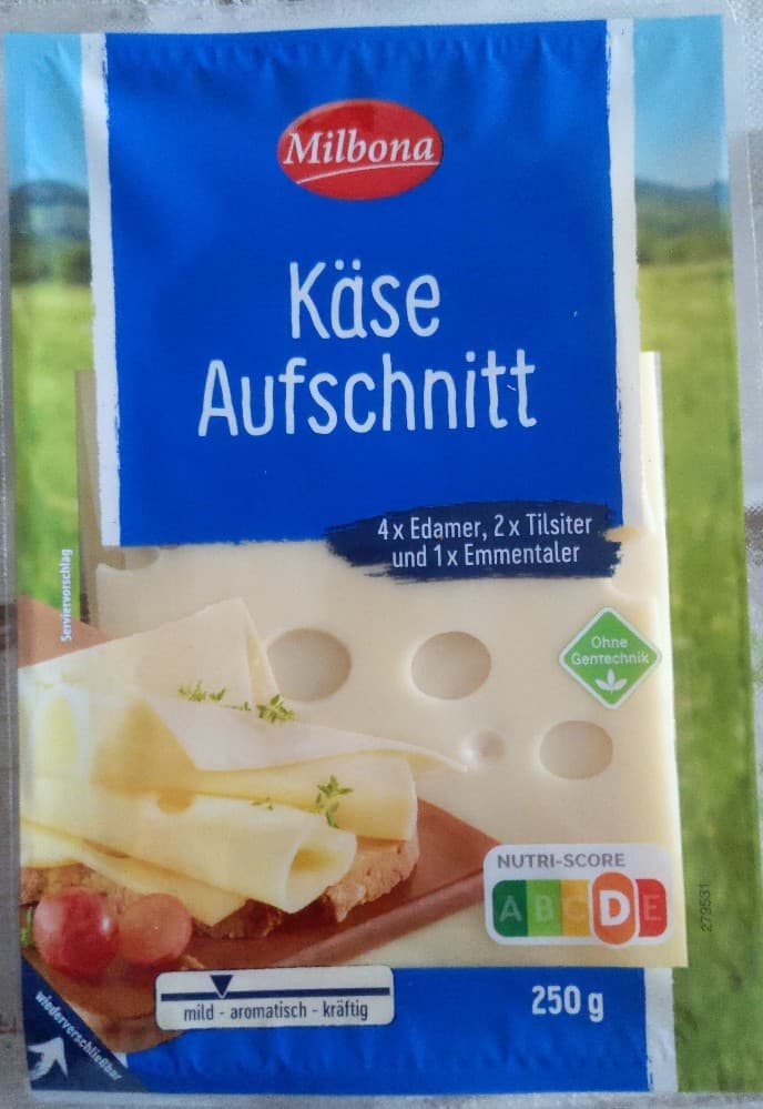 Käse Aufschnitt, 250 g Milbona – Lidl