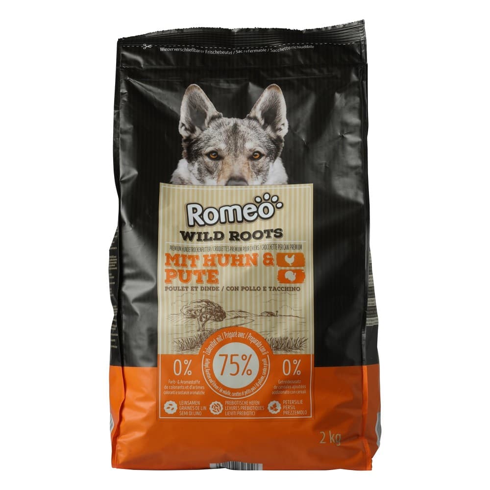 Romeo Wild Roots Hundetrockenfutter, 2 kg – Hofer