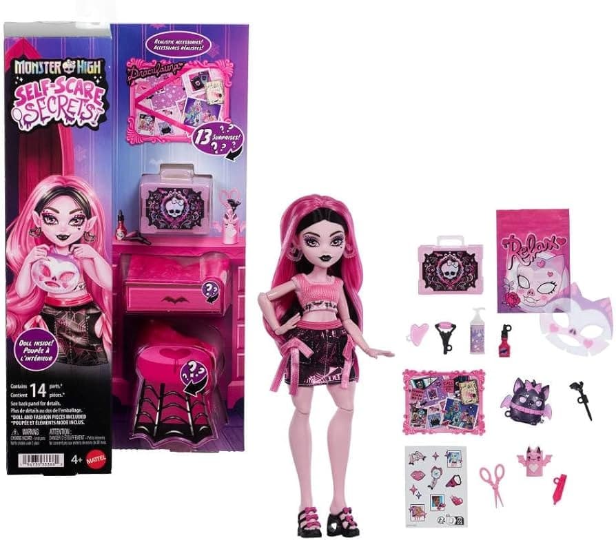 Monster High Selfscare Secret Draculaura, Abbey oder Venus – Maximarkt