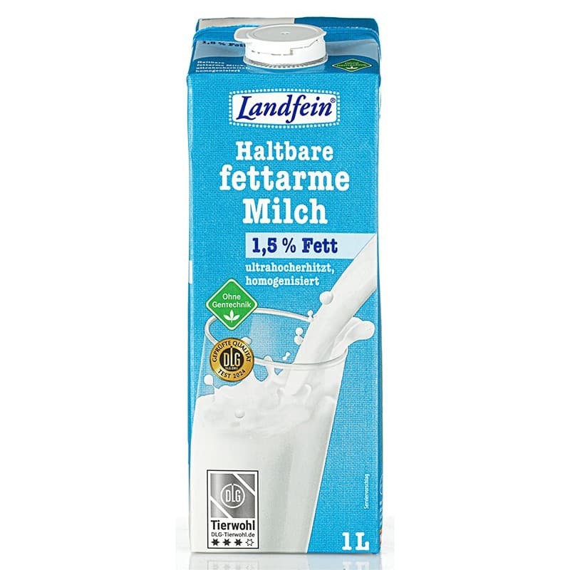 Landfein Haltbare fettarme Milch, 1 l – Norma