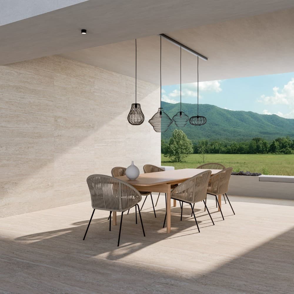 Feinsteinzeug Travetin Vein Cut, 60 x 60 cm x 20 mm – Bauhaus
