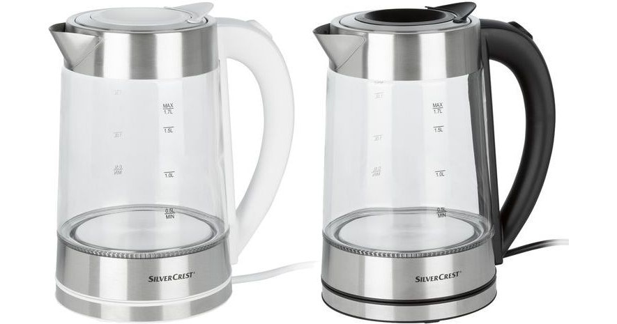 Glas-Wasserkocher 1.7 l SILVERCREST Angebot bei Lidl