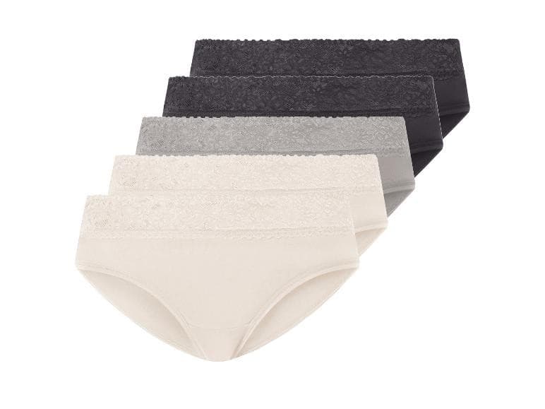 Damen Hipster/Slip, 5 Stück Esmara – Lidl