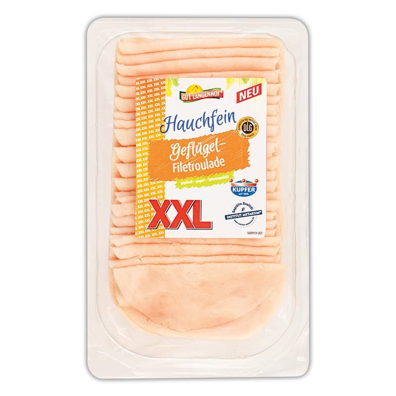 Hauchfein Geflügel-Filetroulade XXL, 200 g Gut Langenhof – Norma