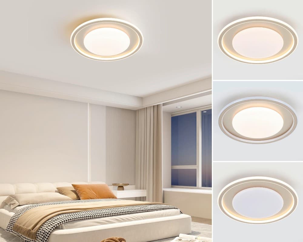 LED-Deckenleuchte Charlin, Ø 40x7 cm – Möbelix