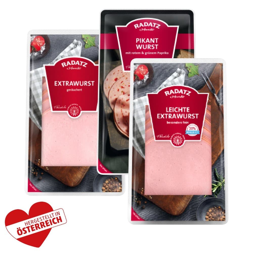 Radatz Extrawurst od. Leichte Extrawurst, 200 g – Penny