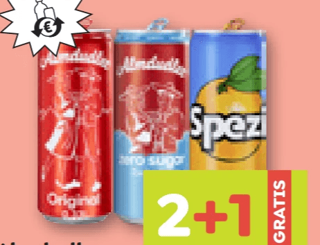 Almdudler Original, Zero od. Spezi Cola Mix, 0.33 Liter – Adeg