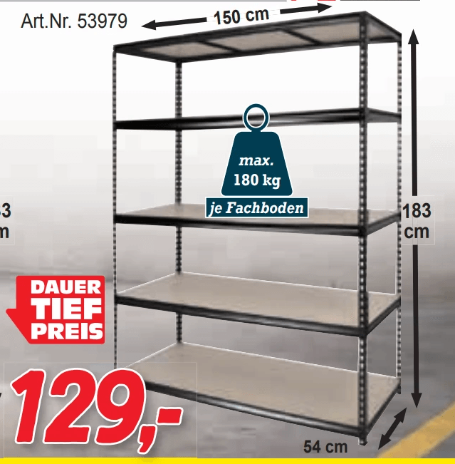 Universalregal PINNACLE HARDWARE Angebot bei Zgonc