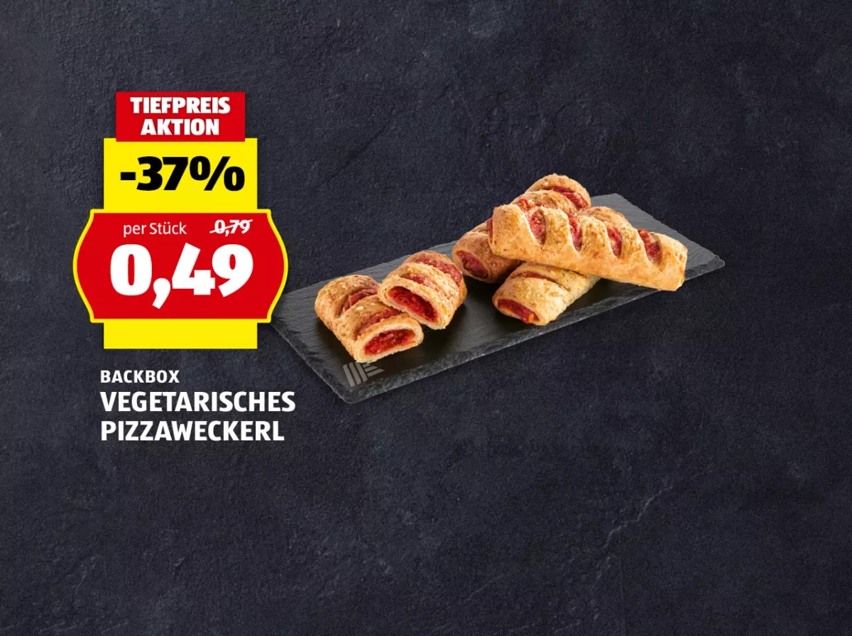Vegetarisches Pizzaweckerl BACKBOX Angebot bei Hofer