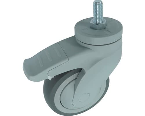 App-Lenkrolle PVC mit Loch, 125 mm – Zgonc