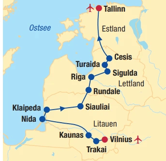 BALTIKUM Rundreise 7 Nächte Angebot bei Billa Reisen