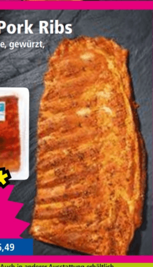 Belly Pork Ribs ca. 1,2 kg Angebot bei Norma