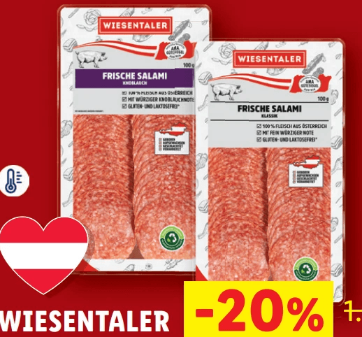 Wiesentaler Frische Salami, 100 g – Lidl