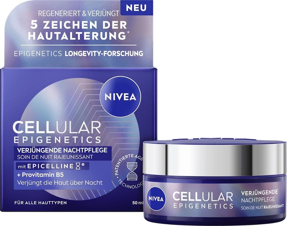 NIVEA CELLULAR Epigenetics Tages- oder Nachtpflege, 50 ml – Müller