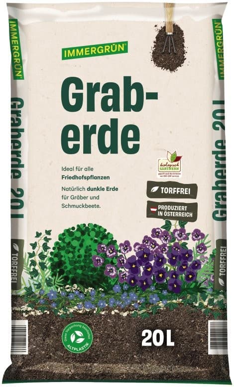 Graberde torffrei, 20 l IMMERGRÜN – Lagerhaus