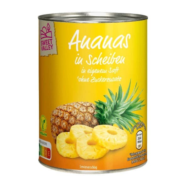 Ananas Scheiben, 560 g Sweet Valley – Hofer