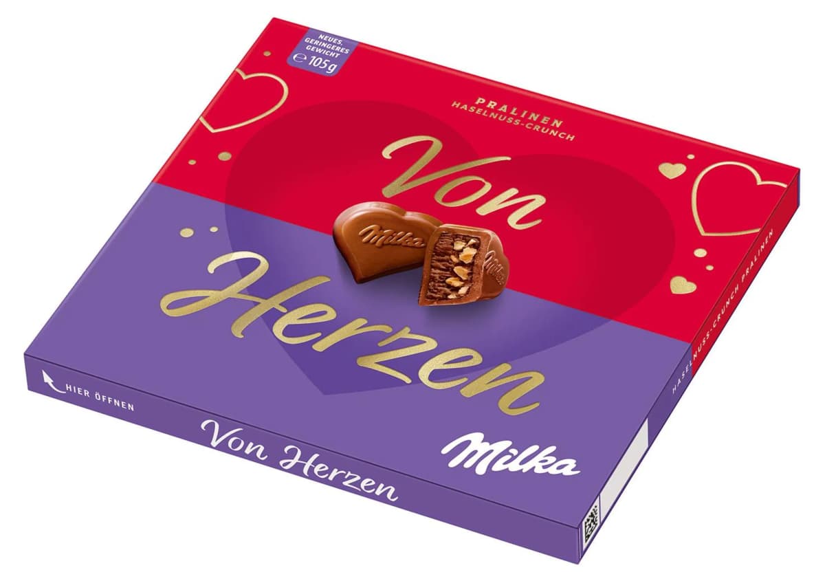 Milka von Herzen, 105 g-130 g Packung – Billa