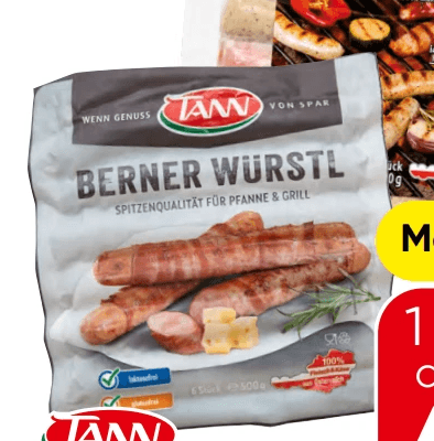 Berner Würstl oder Grillzwerge aus Österreich, 450/500 g ANN – Eurospar