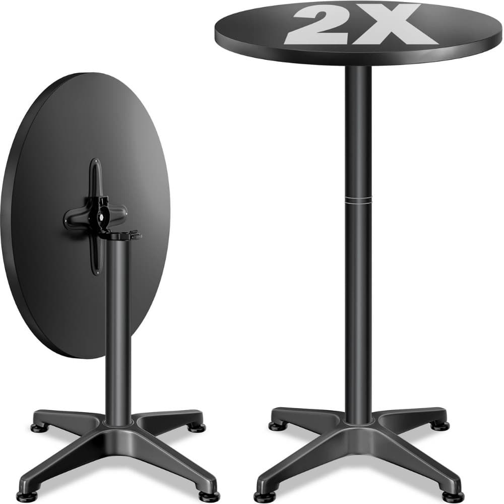 2in1 Steh-/Bistrotisch klappbar, Doppelpkg. – Hofer