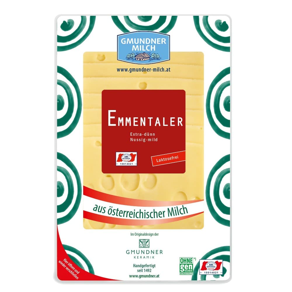 Emmentaler od. Butterkäse in Scheiben, 800 g Gmundner Milch – Penny