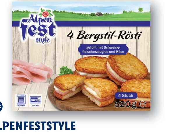 Alpenfeststyle Bergstil-Rösti, 520 g – Lidl