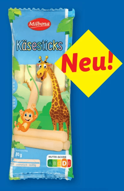 Milbona Käsestäbchen, 80 g – Lidl