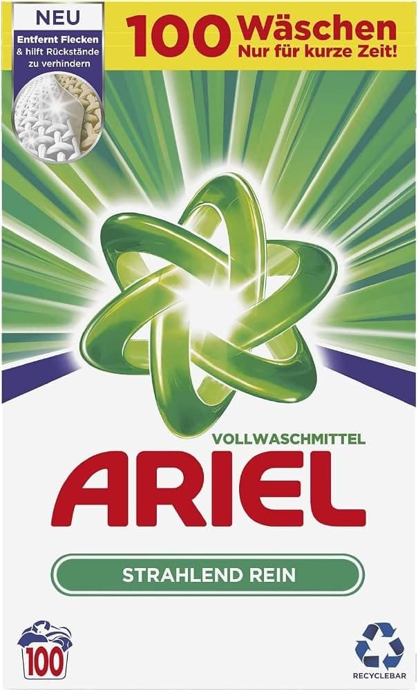 Waschmittel Pulver, 100 Waschgänge Ariel – Hofer