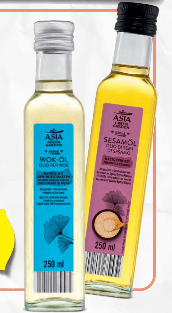 Chinesisches Öl 250 ml ASIA GREEN GARDEN Angebot bei Hofer