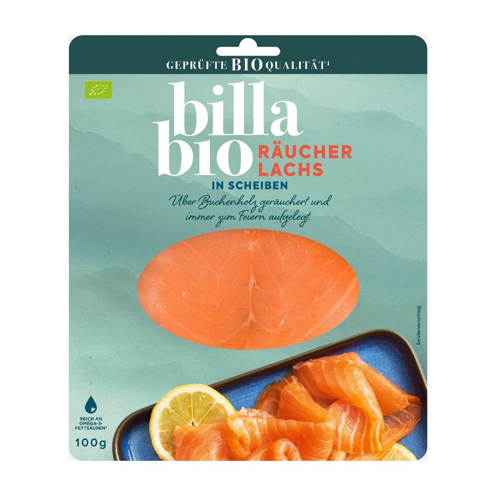BILLA Bio Bio-Räucherlachs, 100 g – Billa