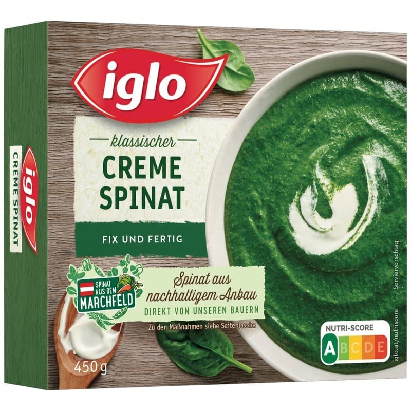Iglo Cremespinat, 450 g oder 600 g – Maximarkt