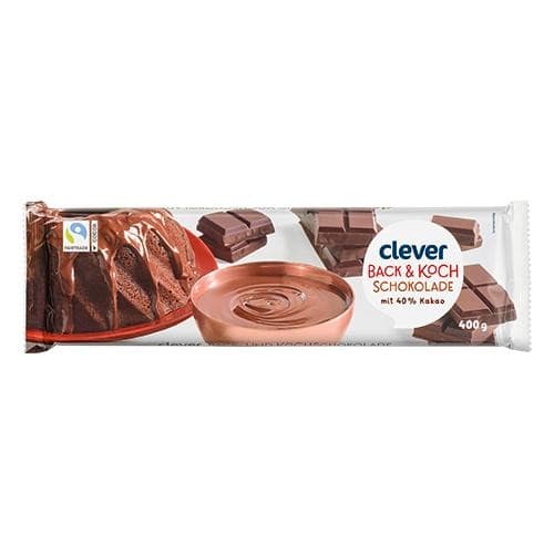clever Back- & Kochschokolade, 400 g – Adeg