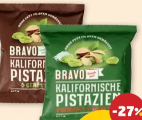 Pistazien 250 g BRAVO Angebot bei Penny