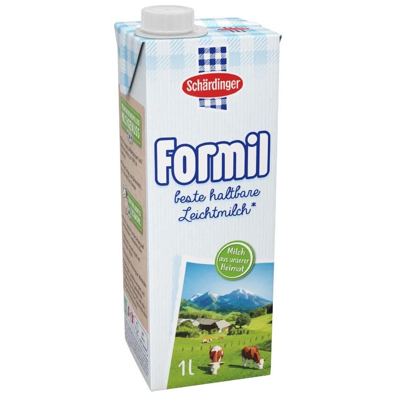 Schärdinger Formil haltbare Vollmilch 3,5% oder Leichtmilch 0,5% Fett, 1 Liter – Spar