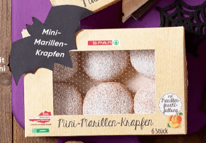 SPAR Mini-Krapfen mit Vanillecreme oder Mini Marillen-Krapfen, 6er, 240 g – Spar