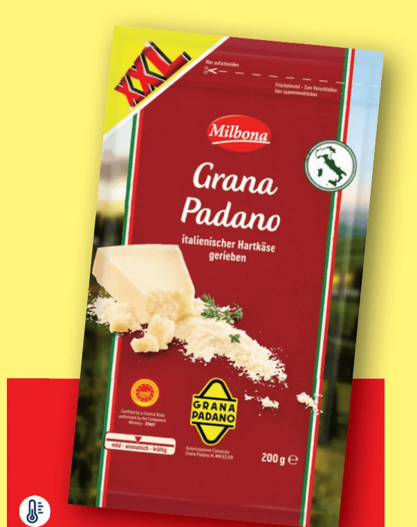 MILBONA Grana Padano DOP gerieben, 200 g – Lidl