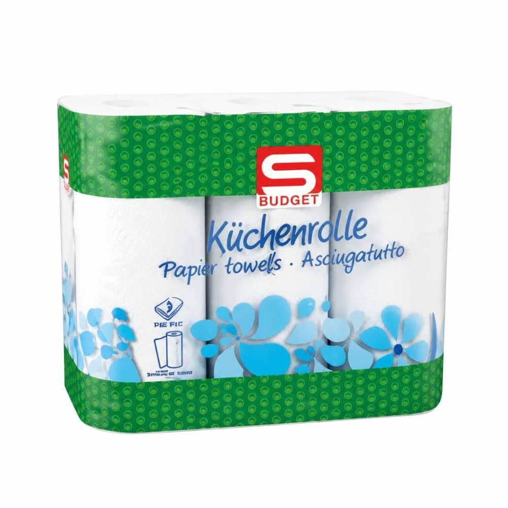 Küchenrolle, 6er-Packung S-Budget – Maximarkt