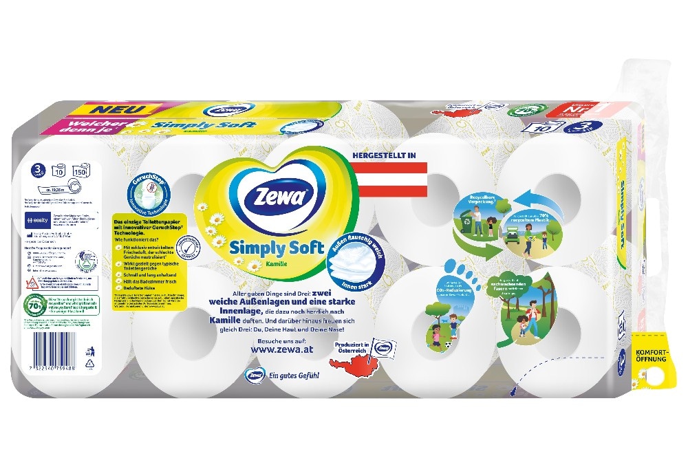 Zewa Simply Soft Toilettenpapier 18/20 Rollen Angebot bei Bipa