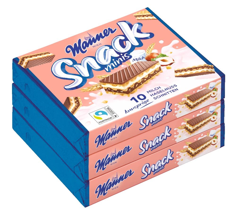 Manner Vollkorn-Schnitten oder Snack Minis, 3x75 g – Lidl