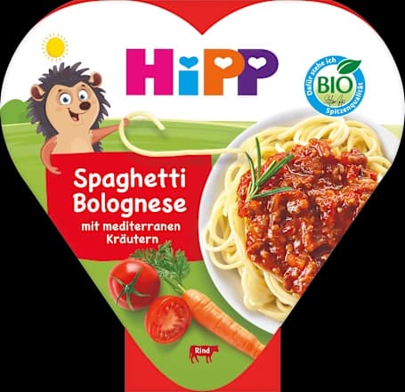 HiPP Menü Spaghetti Bolognese, 250 g – Dm