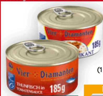 Vier Diamanten Thunfisch Pouches, 85 g Packung – Billa Plus