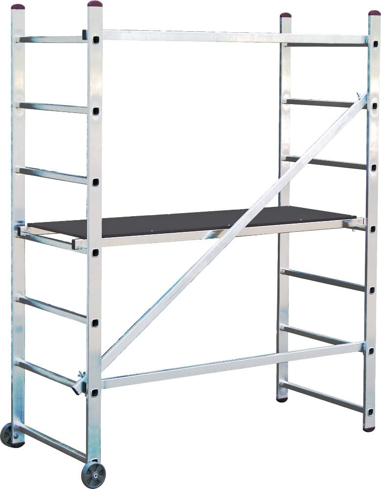 Alu-Kleingerüst, Arbeitshöhe max. 3 m, Plattform 147 x 50 cm – Zgonc